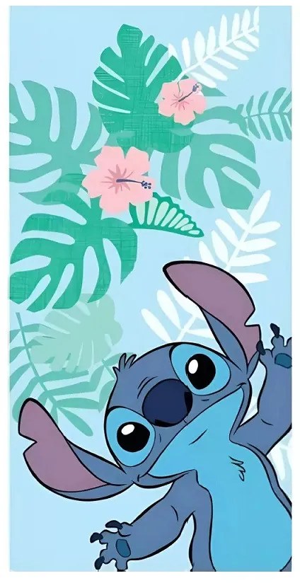 Disney Lilo és Stitch, A csillagkutya fürdőlepedő, strand törölköző 70x140cm (Fast Dry)