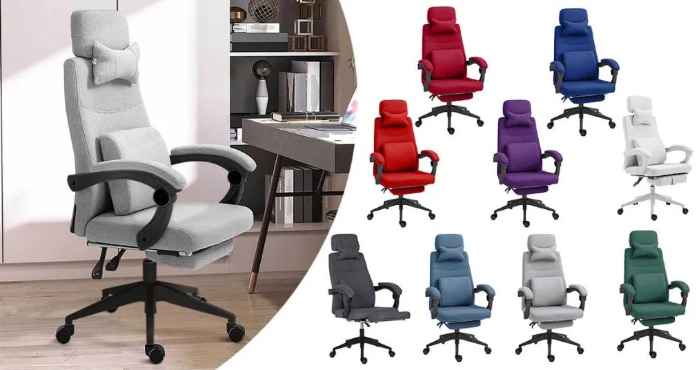 Fejtámlás irodai forgószék - több színben-világos szürke