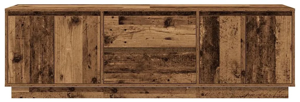 antik fa színű TV-szekrény LED-lámpákkal 160,5x41x50 cm