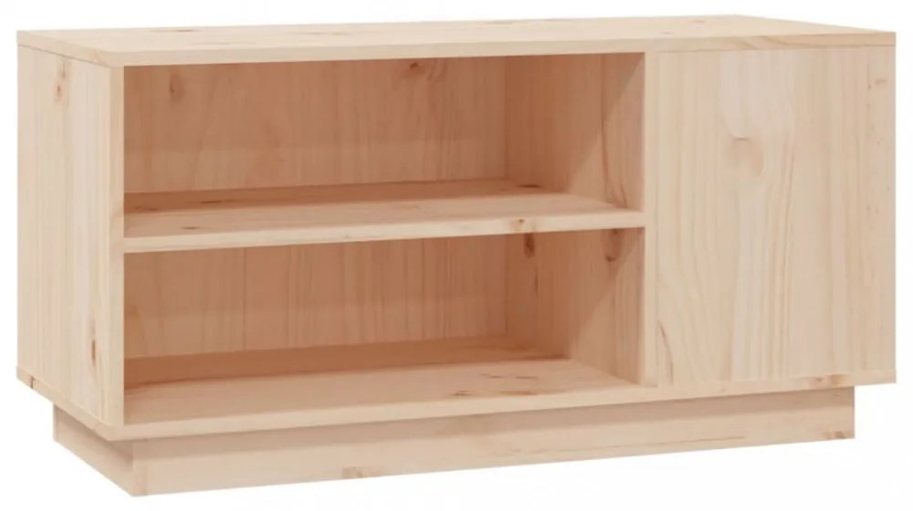 tömör fenyőfa TV-szekrény 80x35x40,5 cm