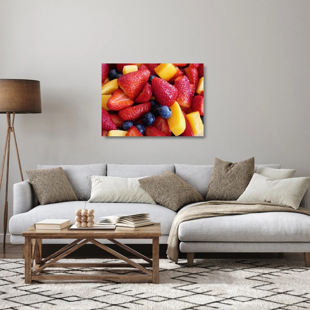 Gyümölcs kép (üvegen) (70x50 cm)