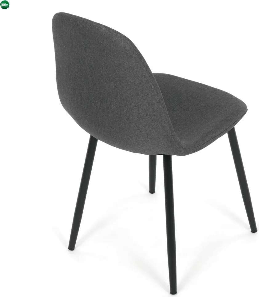 Jídelní židle, šedá, látka, CT-V2972 GREY2