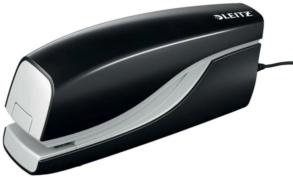 Tűzőgép, elektromos, No. 10, 10 lap, LEITZ Nexxt 5532, fekete (E55320095)
