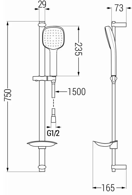 Mexen zuhanygarnitúra DB33, fekete, 785334584-70