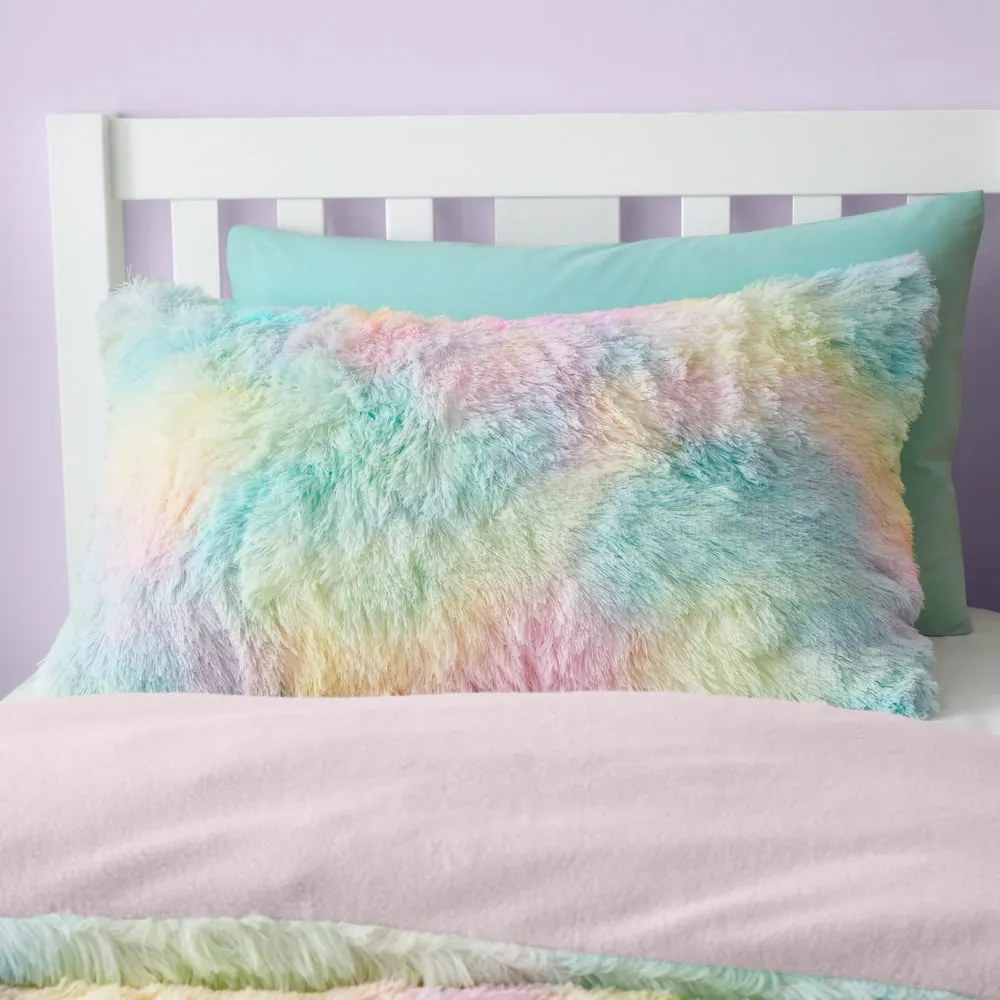 Egyszemélyes mikroplüss gyerek ágyneműhuzat 135x200 cm Rainbow Cuddly – Catherine Lansfield