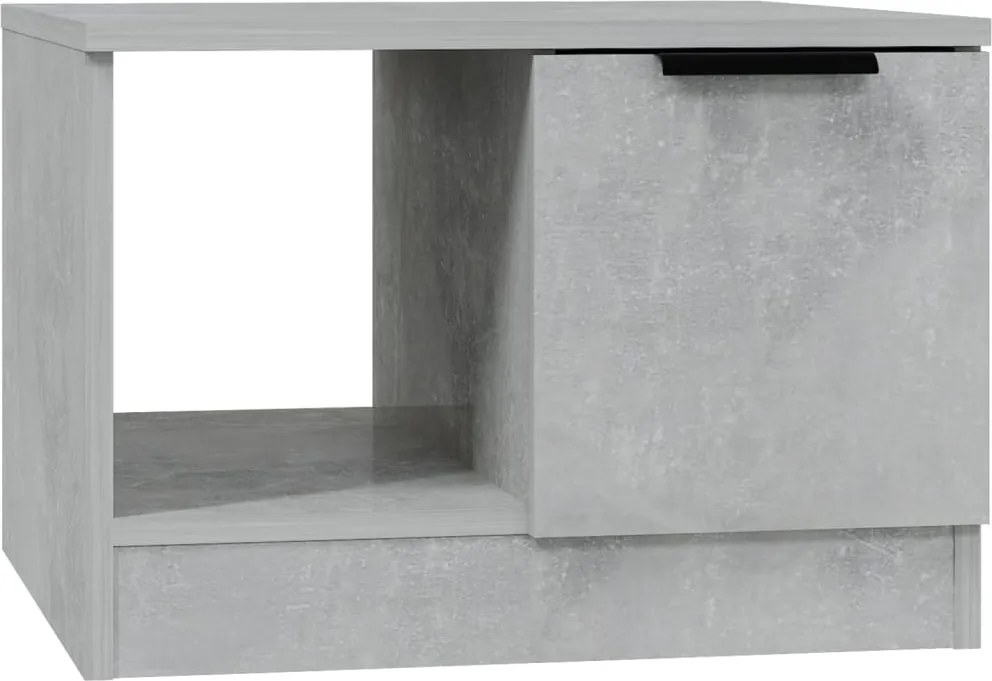 vidaXL betonszürke szerelt fa dohányzóasztal 50 x 50 x 36 cm