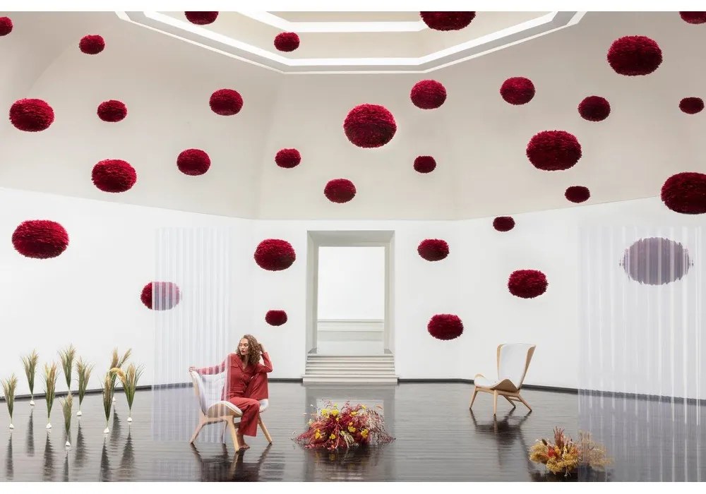 Borvörös lámpabúra ø 65 cm Eos large – UMAGE