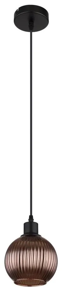 Globo 15638B - Csillár zsinóron ZUMBA 1xE27/25W/230V átm. 15 cm réz