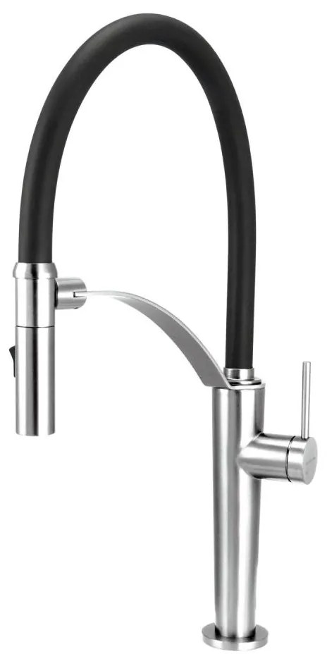 Deante BRC_072M - Mosogató csap rugalmas karral CORDA fényezett króm