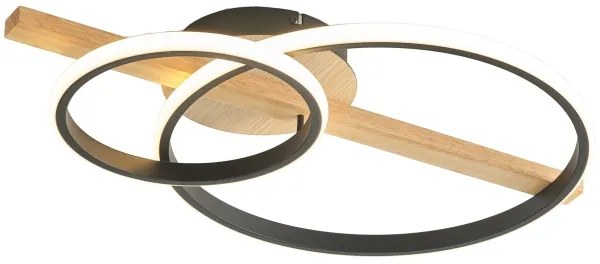 Zuma Line MX3913-2-3BWLT - ALMERIA LED mennyezeti lámpa 17W 230V