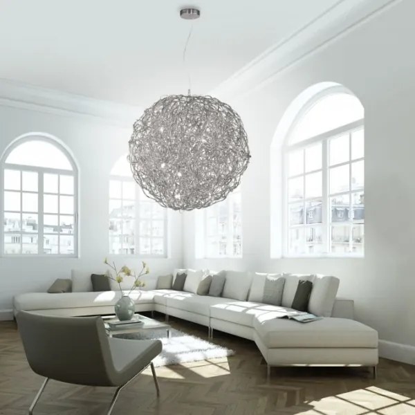 Paul Neuhaus 2019-21 - Kábeles függeszték SAREA 15xG9/40W/230V ezüstszínű