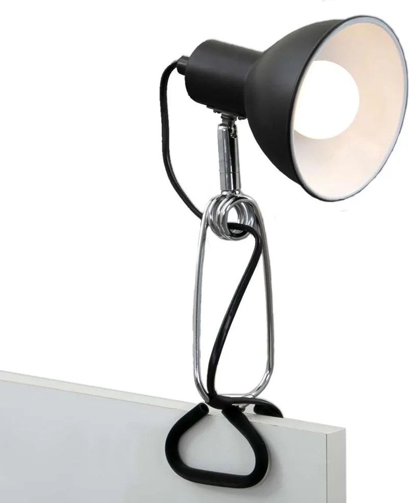 Briloner 2790-015 - FIX csíptetős lámpa 1xE14/8W/230V fekete/fényes króm