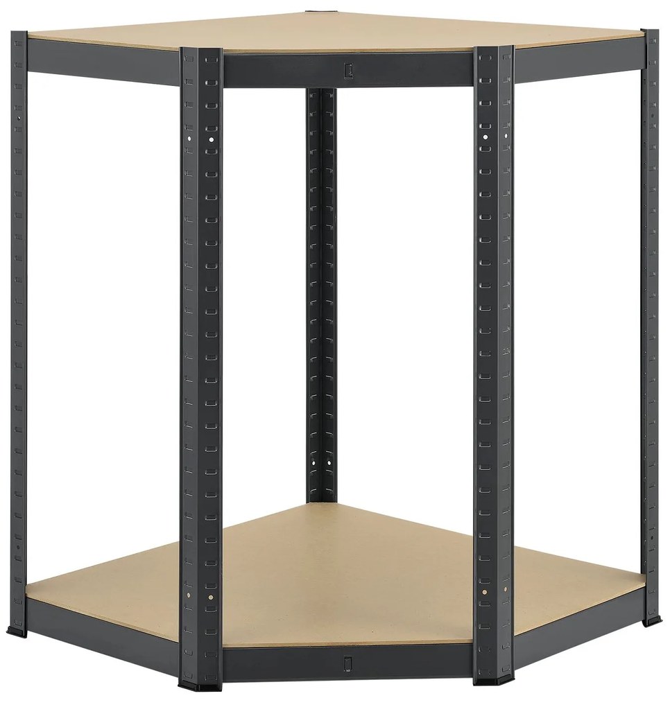 Juskys Sarokpolcos Basic 180x70x40 cm - szürke