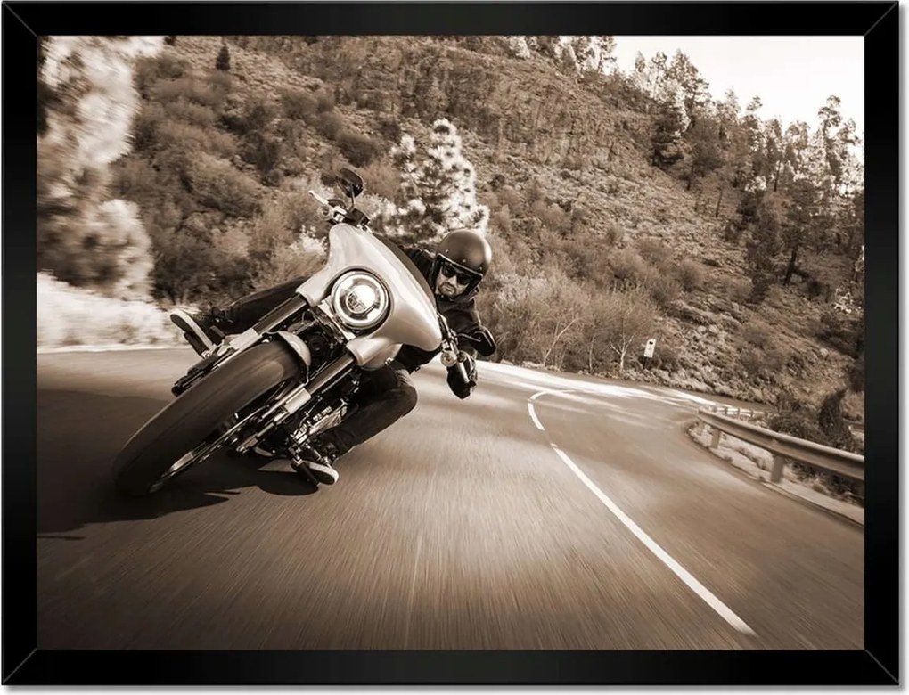 Poszterek keretben 40x30 Harley Davidson Motorkerékpár