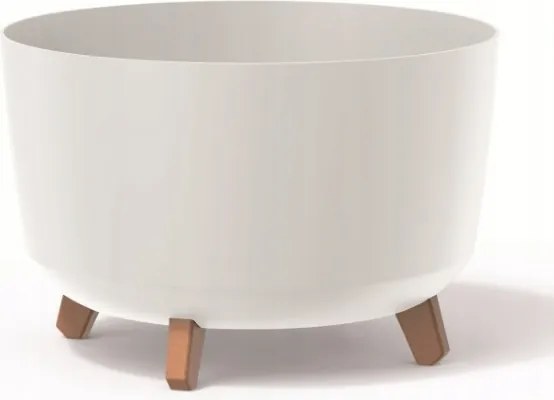 Kerek virágtartó lábakkal fehér Gracia Standard DGRL400-S449