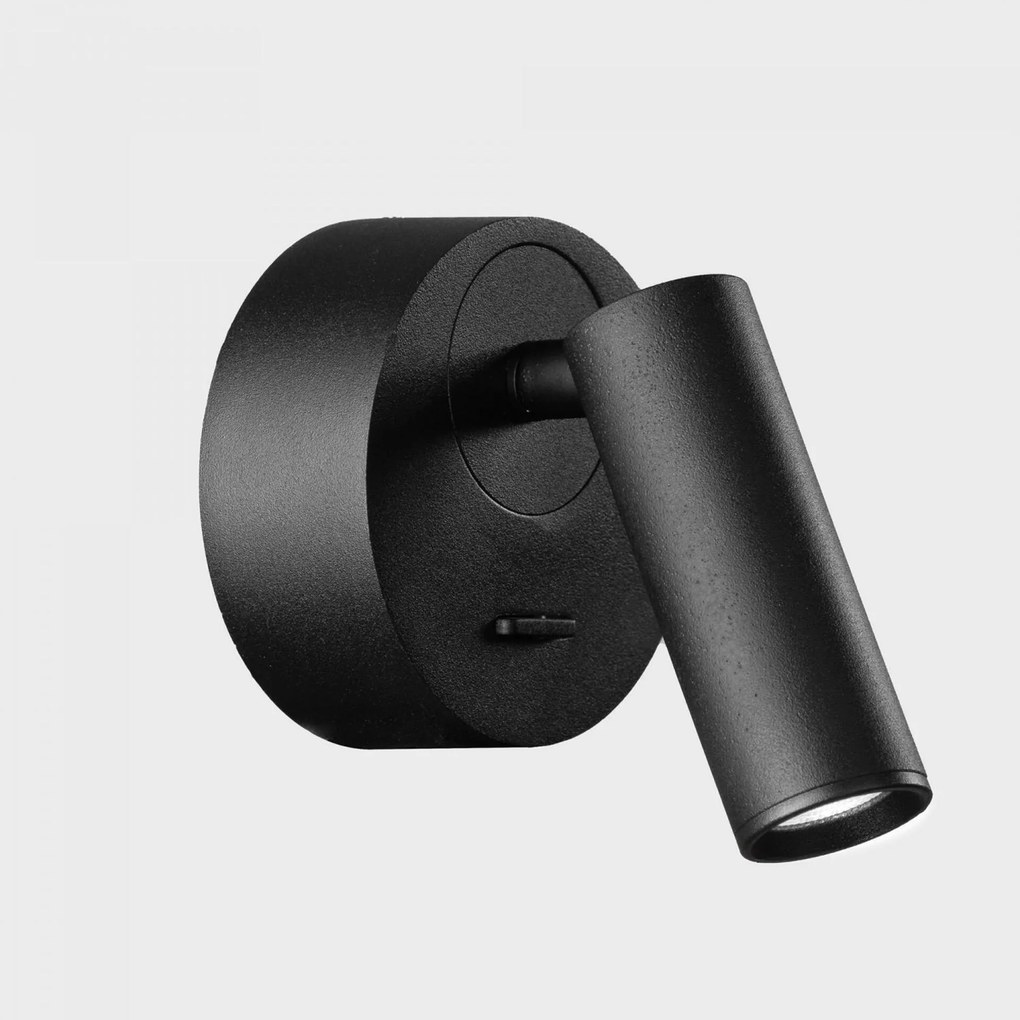 Kohl Lighting KOHL-Lighting Myni fali lámpa, átmérő: 70 mm, fekete, 3 W Cri