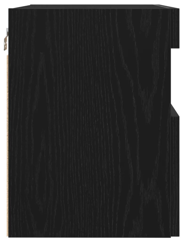 TV faliszekrény LED világítással 2 db Fekete tölgy 60x30x40 cm