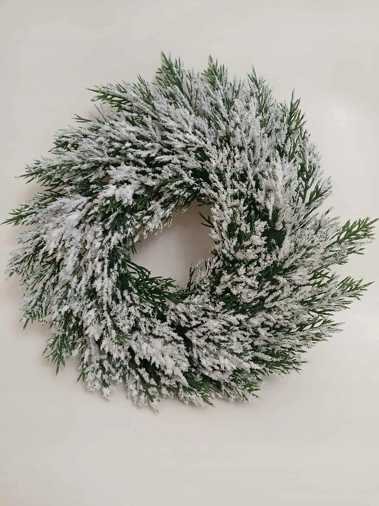 Karácsonyi koszorú Karácsonyfa havas zöld ajtó Kandalló Dekoráció