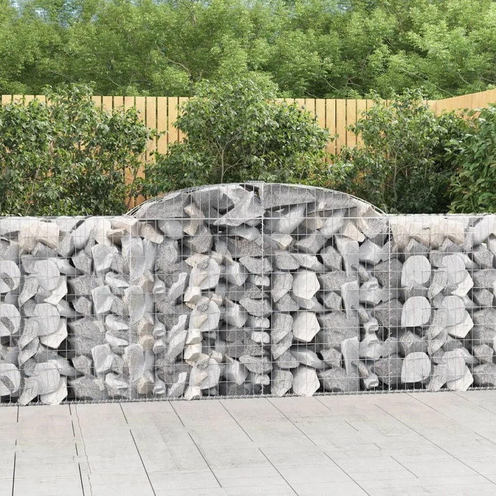 11 db íves horganyzott vas gabion kosár 300 x 50 x 100/120 cm