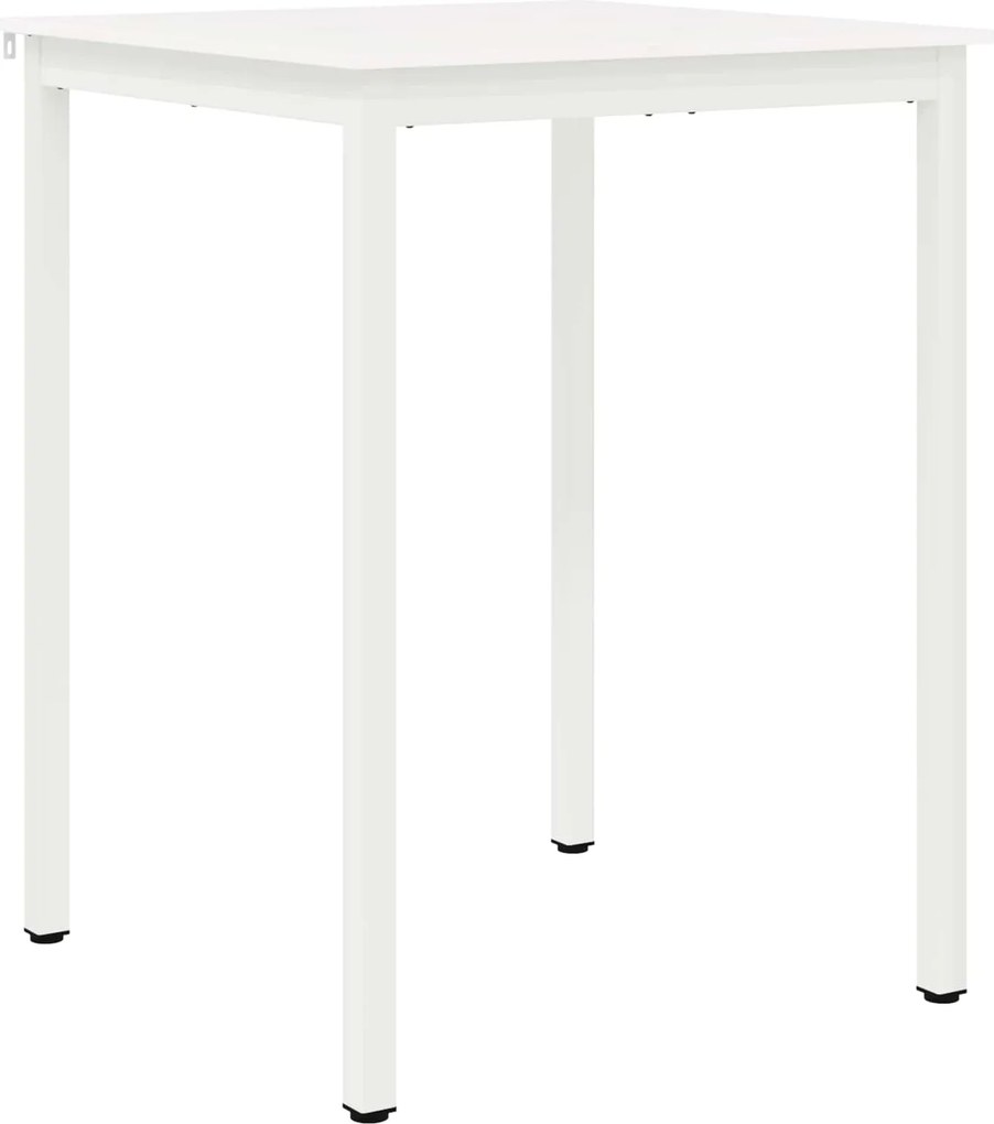 vidaXL Bárasztal Fehér 110 x 55 x 105 cm Tömör fenyőfa