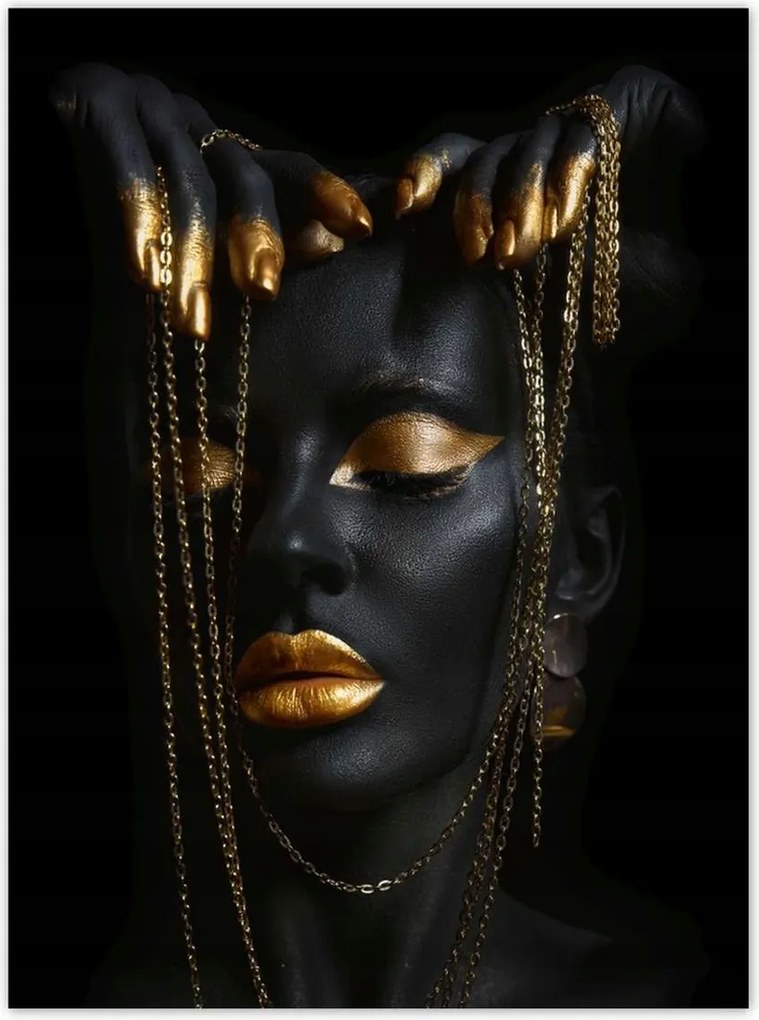 Poszterek 100x135 Arany ékszerek az arcon