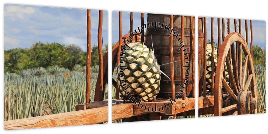 Kép - Oldalkocsi (órával) (90x30 cm)