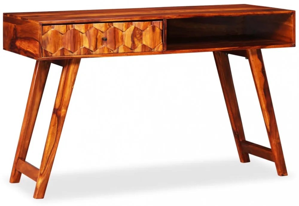 tömör kelet-indiai rózsafa íróasztal 118 x 50 x 76 cm