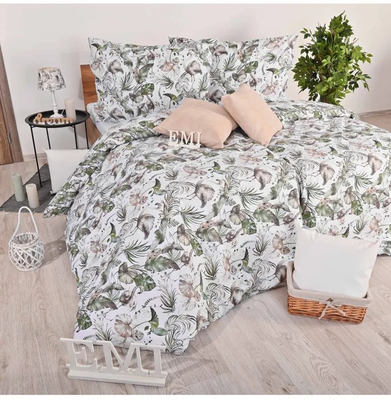 EMI Amazonia pamut ágyneműhuzat, A standard egyszemélyes ágy szett tartalma: 1x 140x200 + 1x 70x90