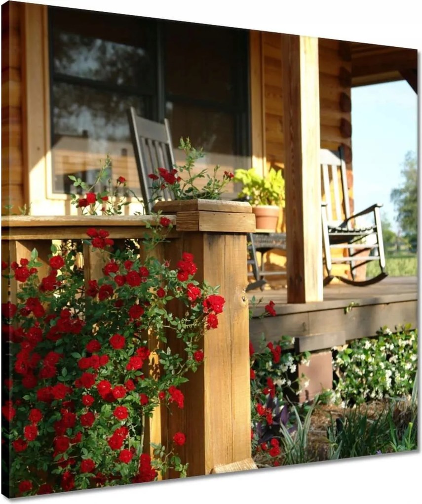 Vászonkép 50x50 Fa veranda