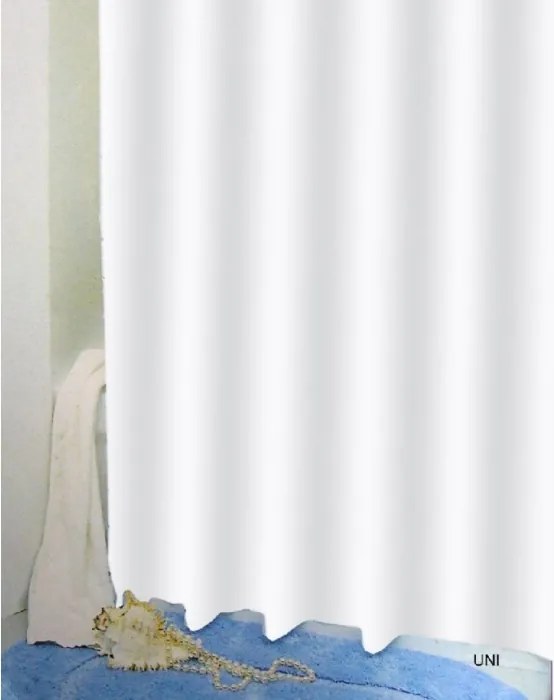 Bisk Zuhanyfüggöny Peva Uni Fehér