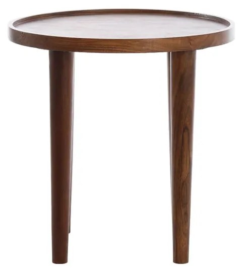 Akácfa kerek tárolóasztal ø 49 cm Qiano – Light & Living