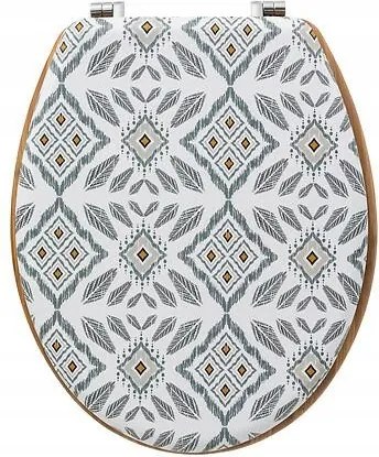 Hapache Wc-ülőke Hdf lemezből etnikai minta