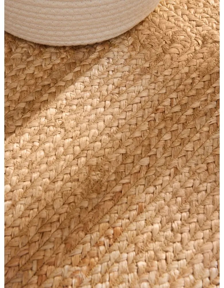 Natúr színű kétoldalas-kézi szövésű juta szőnyeg 120x180 cm Juno – Hanse Home