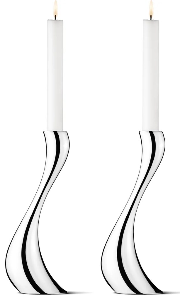 Gyertyatartó szett Cobra, 24 cm, 2 db - Georg Jensen