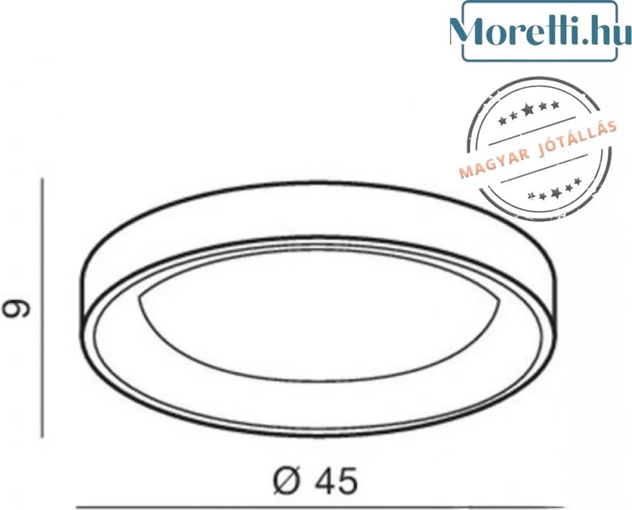Mennyezeti Lámpa Barna SilvamLED AZZARDO 2697