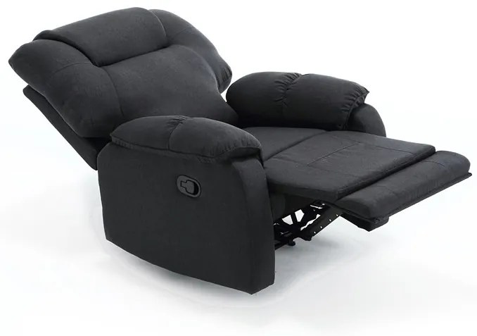 Manuálisan Állítható TV- és Relaxfotel Szürke Színben, Szövet Kárpitozással. TV-4088