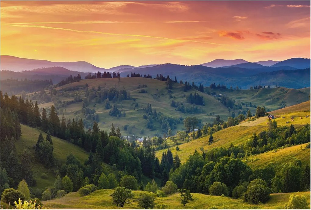 Design fali fotótapéta Flizelin hegyi táj 104x70 ragasztó