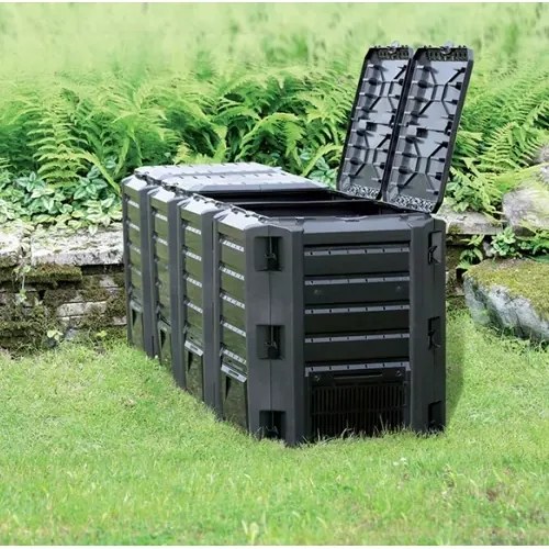 Komposztáló, 1600 l, fekete
