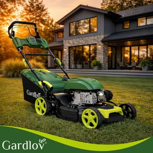 Benzinmotoros fűnyíró GARDLOV DriveXPro 196 cm³ - 51 cm kinyúlás, 60 literes kosár