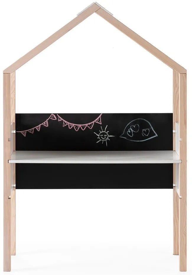 Borovi fenyő gyerek íróasztal 40x100 cm Roxana – Marckeric