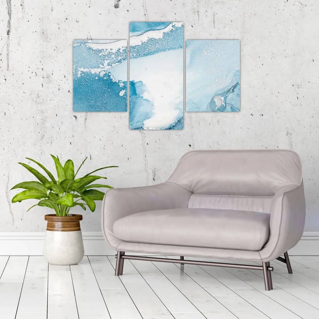 Kép - Kék dekoráció (90x60 cm)
