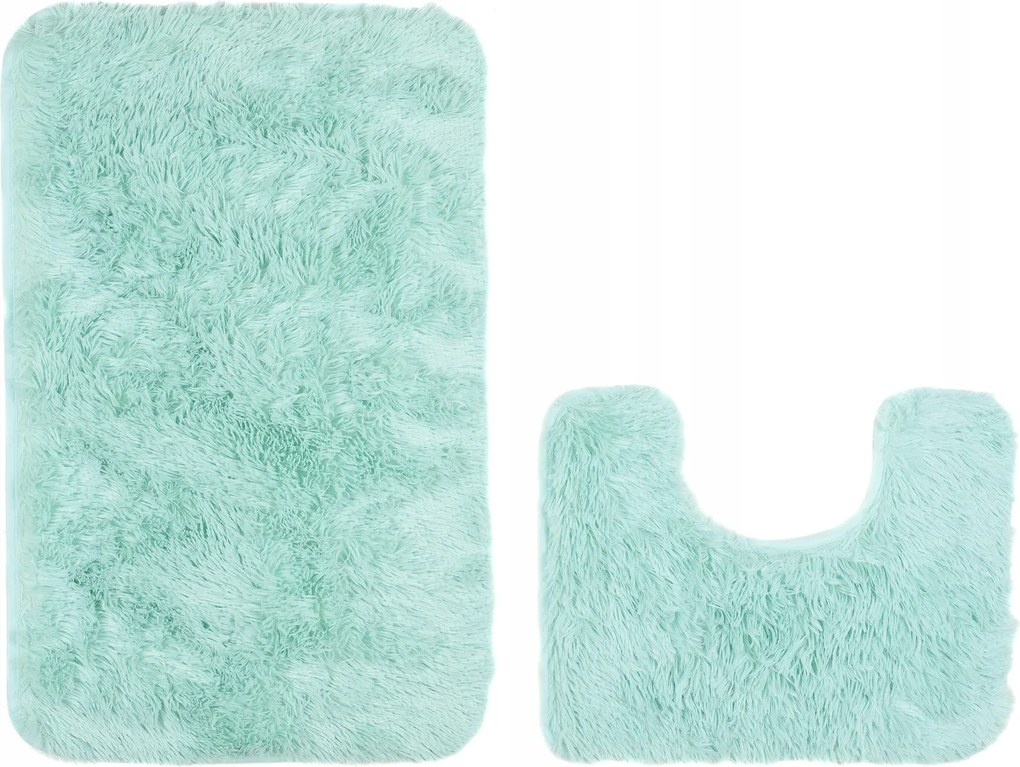 Fürdőszobaszőnyeg 2 El. Bolyhos Puha Silk