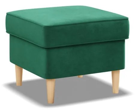 Uszak lábtartó, bársony, zöld