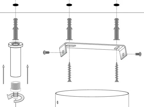 Csillár zsinóron SILIA 6xG9/12W/230V fekete