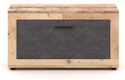 Cipősszekrény 1 ajtós Old Style Light / Matera színkombinációban – LUNA2