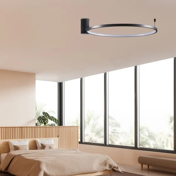 LED Mennyezeti lámpa NOEMI LED/20W/230V 4000K átm. 50 cm fekete