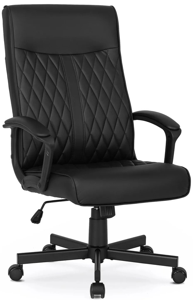 Fekete Eco-bőr Irodai Forgószék SERGIO