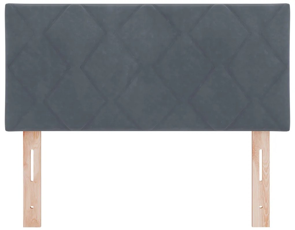 LED Fejtámla LED -es lámpákkal Sötétszürke 90 cm Bársony