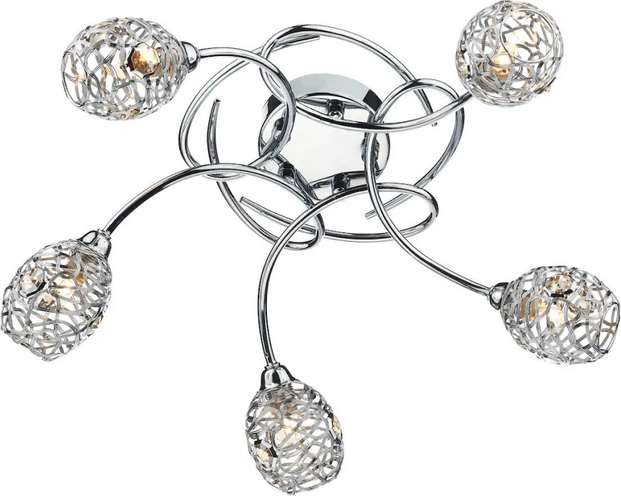 Dar Lighting NUMERO NUM5450 Plafonlámpa 5x40W/G9 IP20