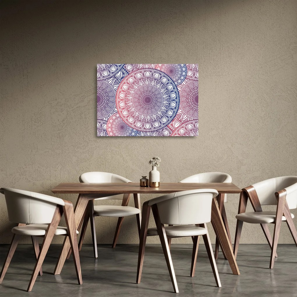 Mandala kép (üvegen) (70x50 cm)